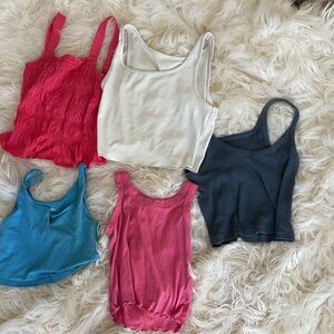 Full Tilt Women's Camisole Set - Pink, White, Blue